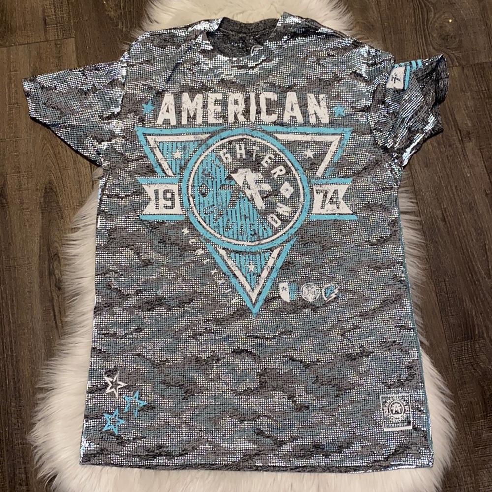 American fighter shirt size L
